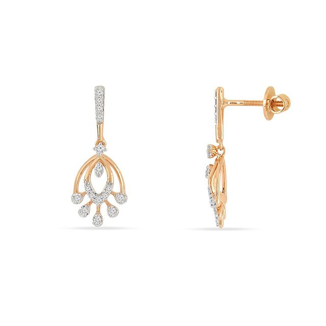 Tanishq 18KT Diamond Earrings for Women 3