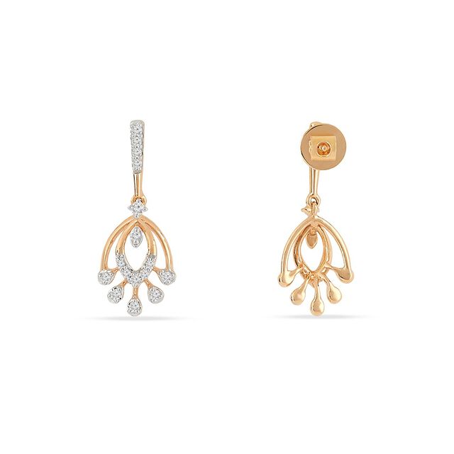 Tanishq 18KT Diamond Earrings for Women 4