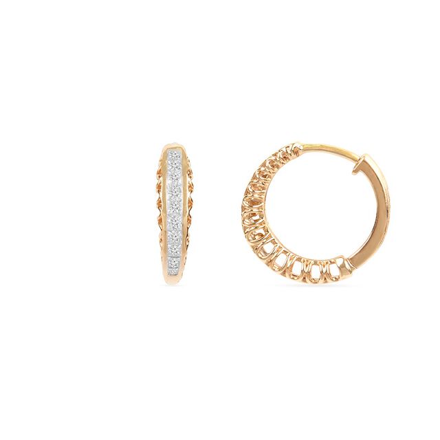 Tanishq 18KT Diamond Hoop Earring for Women 2