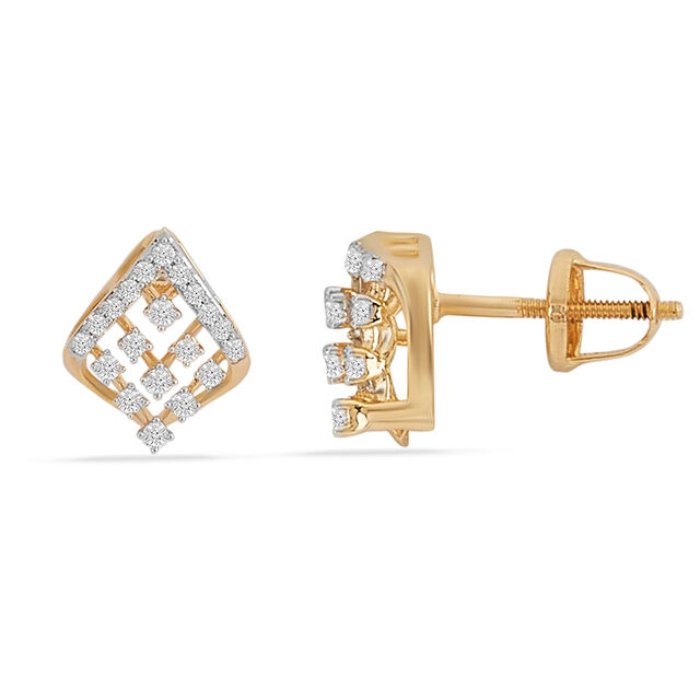 Tanishq 18KT Diamond Earrings for Women 2