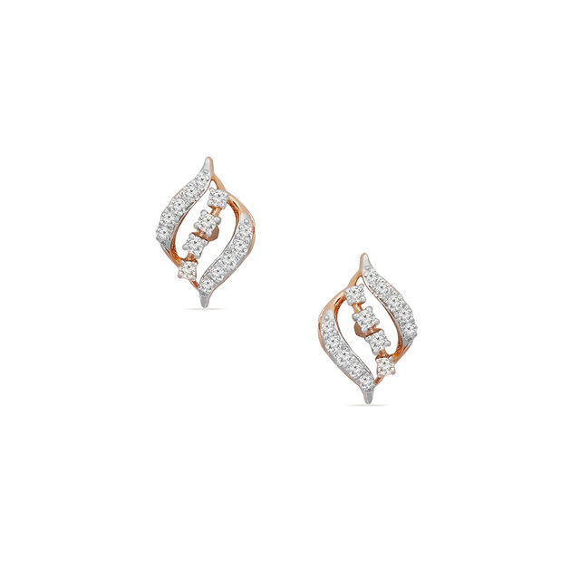 Tanishq 18KT Diamond Stud Earring for Women 