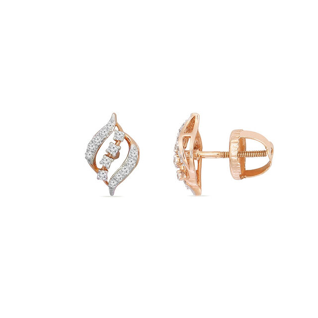 Tanishq 18KT Diamond Stud Earring for Women 2