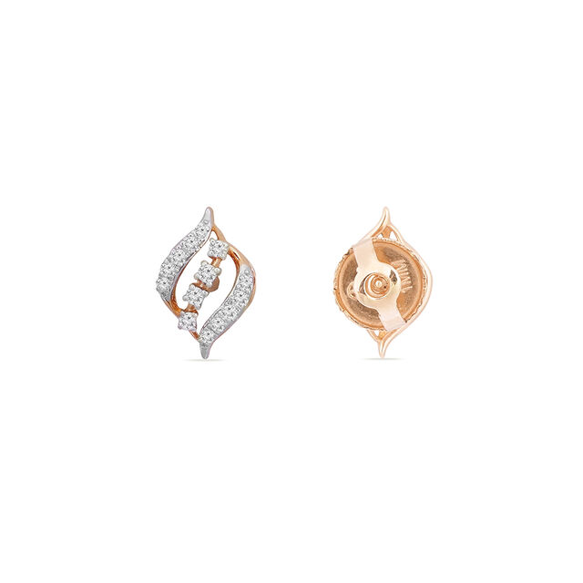 Tanishq 18KT Diamond Stud Earring for Women 3