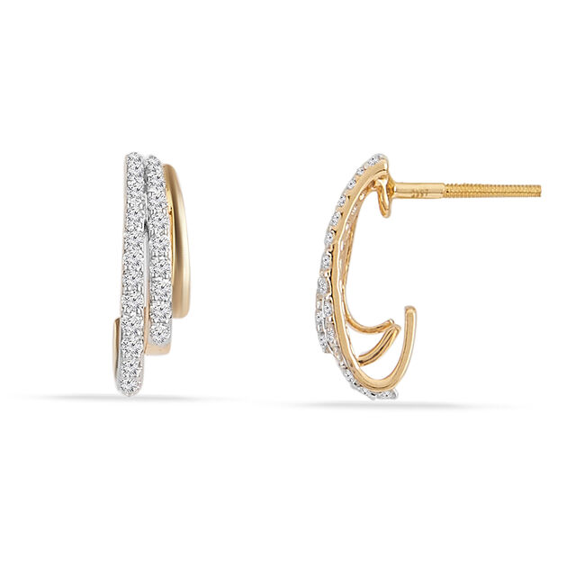 Tanishq 18KT Diamond Earrings for Women 4