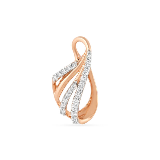 Tanishq 18KT Diamond Pendant and Earrings Set for Women 2