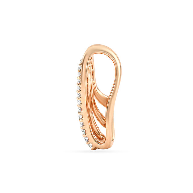 Tanishq 18KT Diamond Pendant and Earrings Set for Women 3