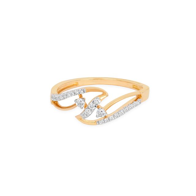 Tanishq 14KT Diamond Finger Ring for Women 