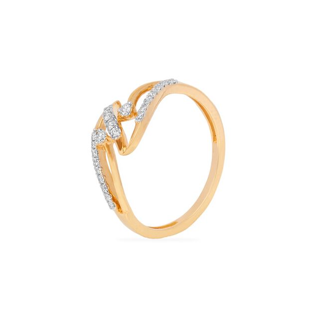Tanishq 14KT Diamond Finger Ring for Women 3