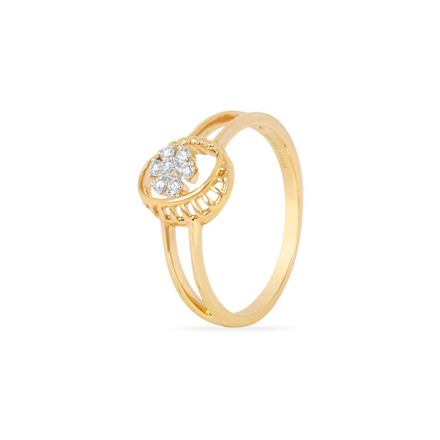 Tanishq 18KT Diamond Finger Ring for Women 2