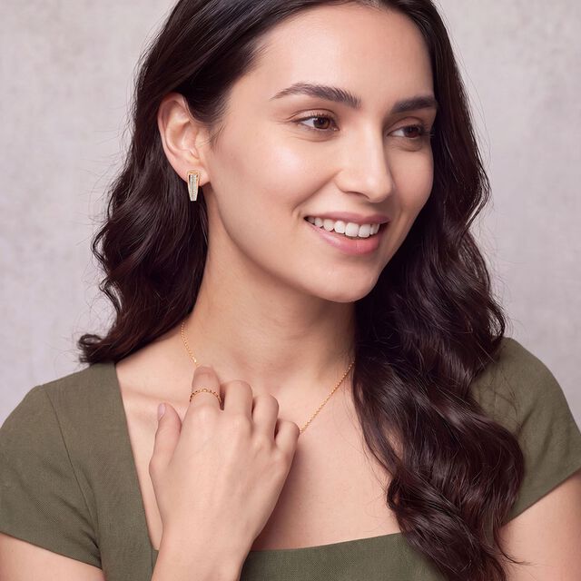 Tanishq 18KT Diamond Earrings for Women 3