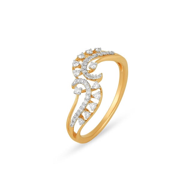 Tanishq 18KT Diamond Finger Ring 3