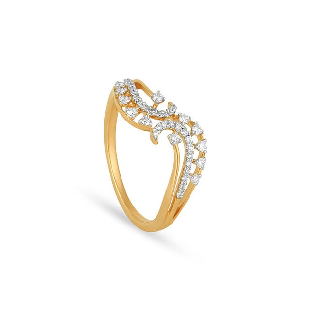 Tanishq 18KT Diamond Finger Ring 4