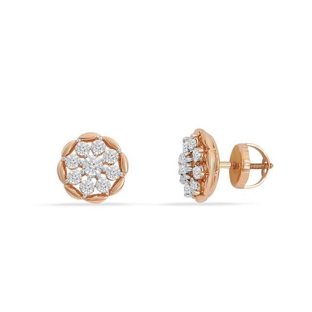Tanishq 18KT Diamond Earrings for Women 2