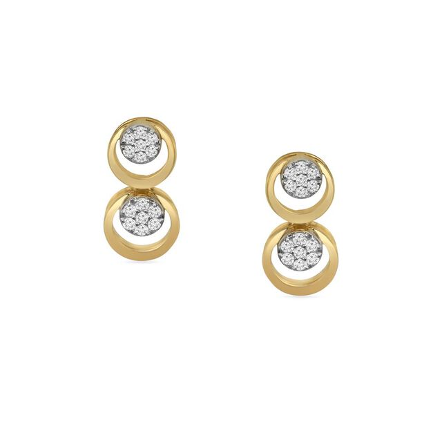 Tanishq 18KT Diamond Necklace with Earrings for Women 5