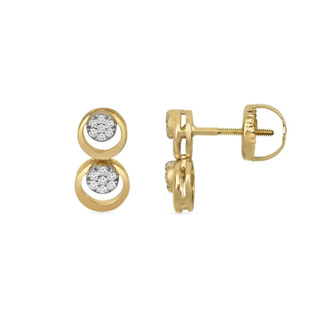 Tanishq 18KT Diamond Necklace with Earrings for Women 6
