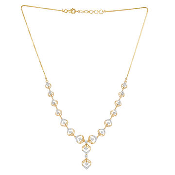 Tanishq 18KT Diamond Necklace Set for Women