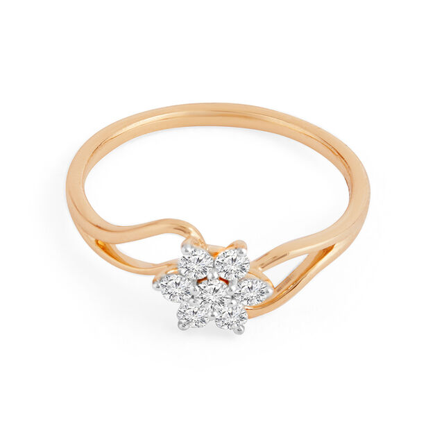 Tanishq 18KT Diamond Finger Ring for Women 