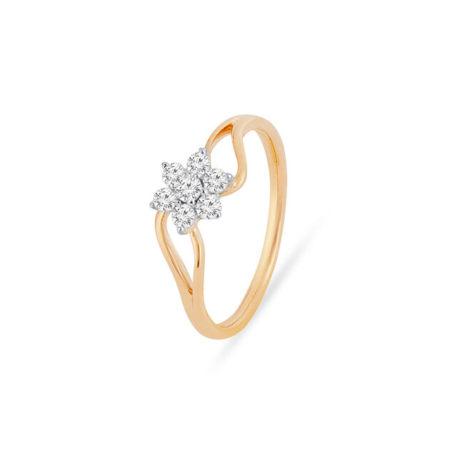 Tanishq 18KT Diamond Finger Ring for Women 2