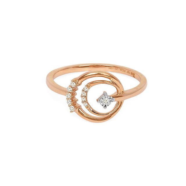 Tanishq 18KT Diamond Finger Ring for Women 