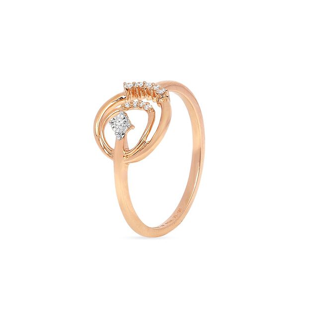 Tanishq 18KT Diamond Finger Ring for Women 3