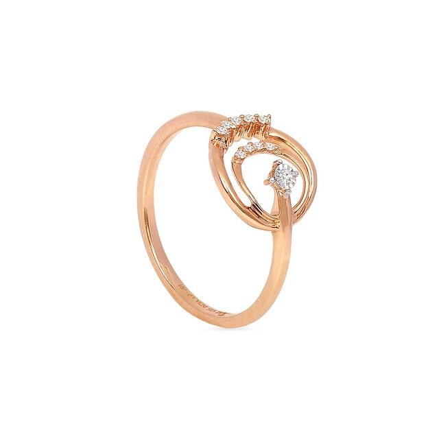 Tanishq 18KT Diamond Finger Ring for Women 4
