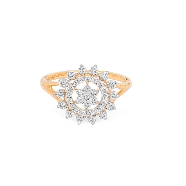 Tanishq 18KT Diamond Finger Ring for Women 