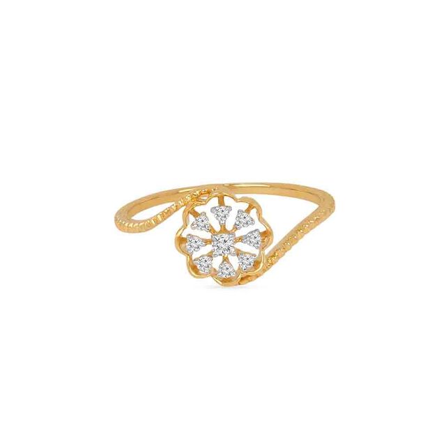 Tanishq 18KT Diamond Hoop Earring for Women 