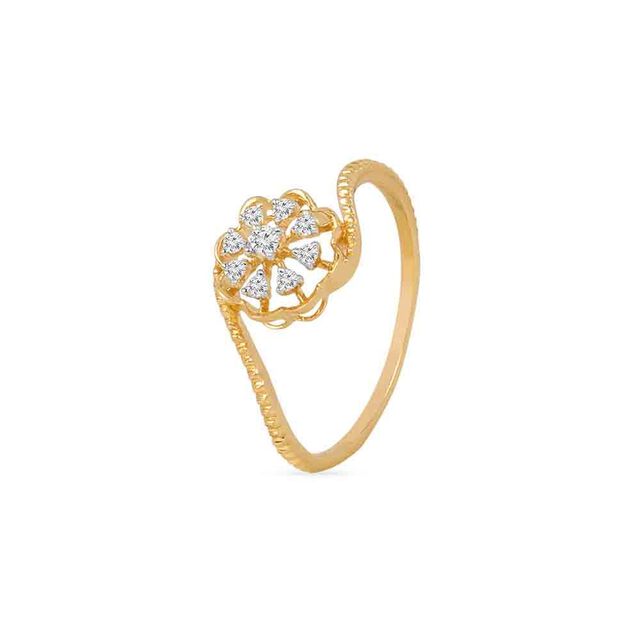 Tanishq 18KT Diamond Hoop Earring for Women 3