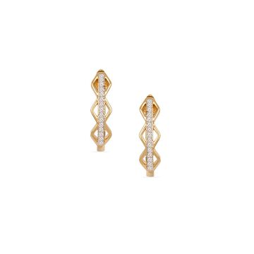 Tanishq 18KT Diamond Hoop Earring for Women