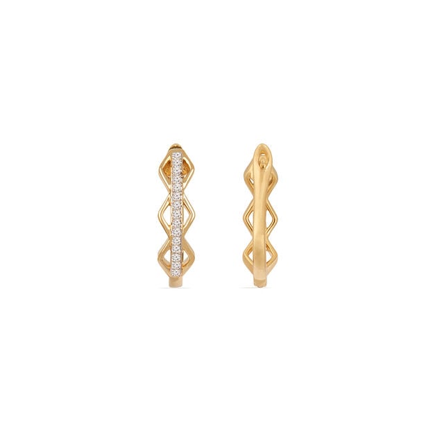 Tanishq 18KT Diamond Hoop Earring for Women 3