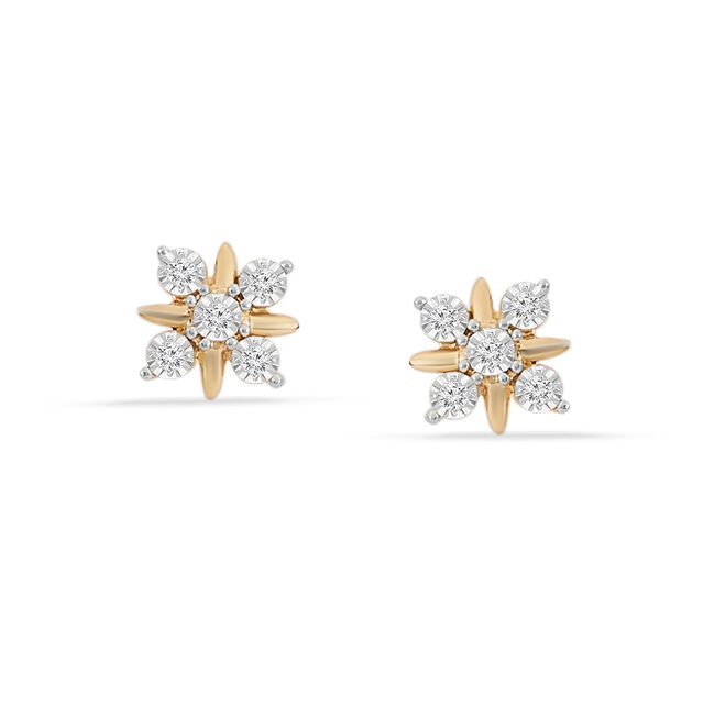 Tanishq 18KT Diamond Earrings for Women 