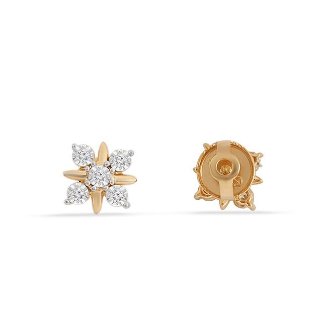 Tanishq 18KT Diamond Earrings for Women 3