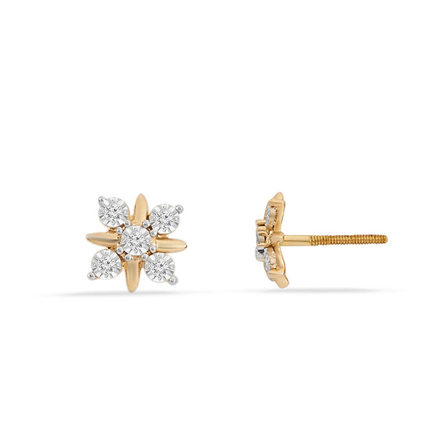 Tanishq 18KT Diamond Earrings for Women 4