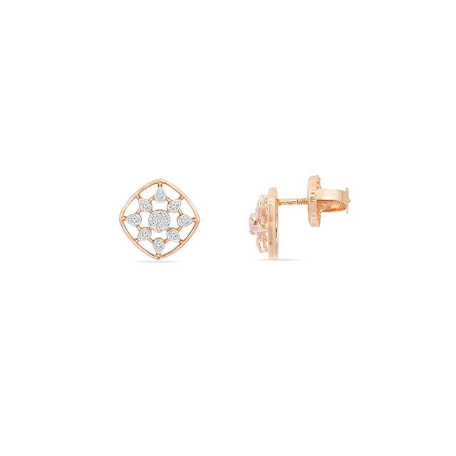 Tanishq 18KT Diamond Stud Earring for Women 2
