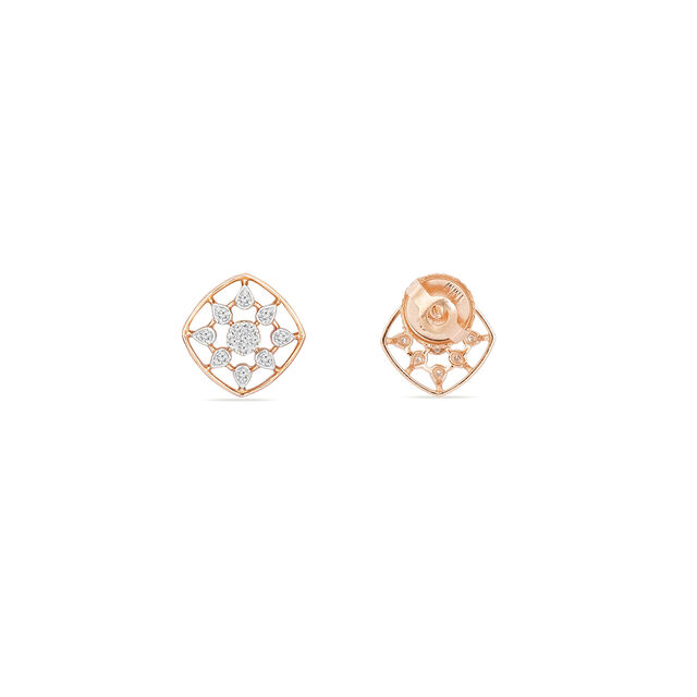 Tanishq 18KT Diamond Stud Earring for Women 3