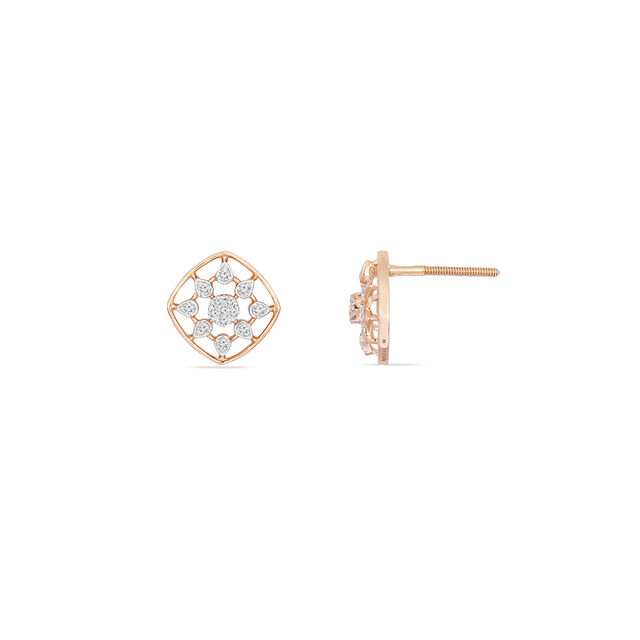 Tanishq 18KT Diamond Stud Earring for Women 4