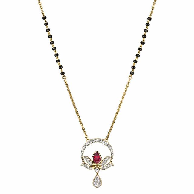 Tanishq 18KT  Gold Mangalsutra for Women 