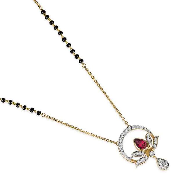 Tanishq 18KT  Gold Mangalsutra for Women 3