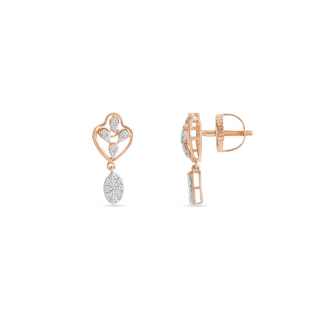 Tanishq 18KT Diamond Earrings for Women 2