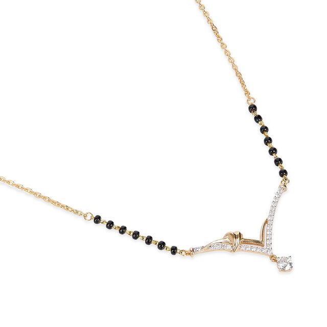 Tanishq 18KT Diamond Mangalsutra for Women 3