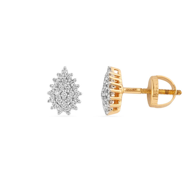 Tanishq 18KT Diamond Pendant and Earrings Set for Women 5
