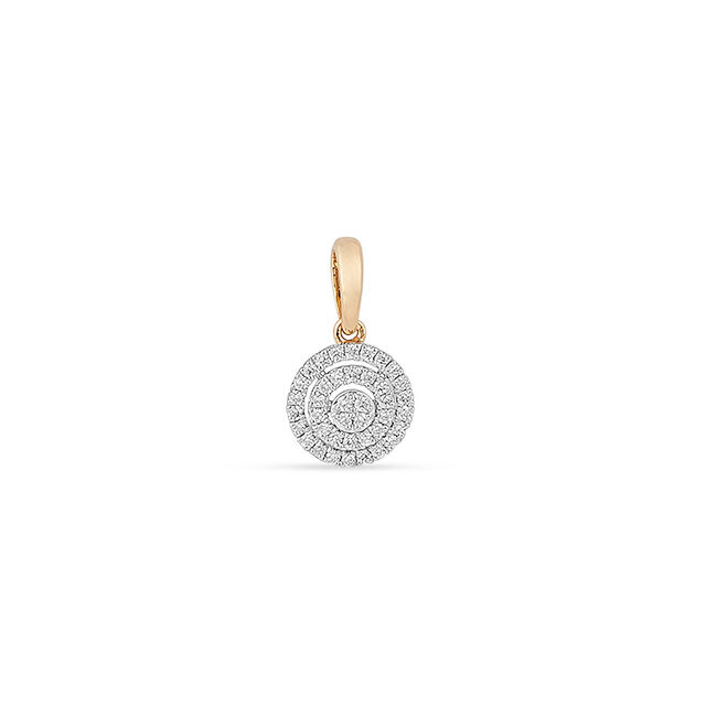 Tanishq 18KT Diamond Pendant and Earrings Set for Women 2