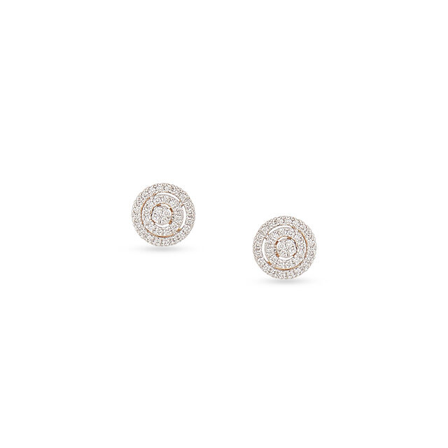 Tanishq 18KT Diamond Pendant and Earrings Set for Women 3