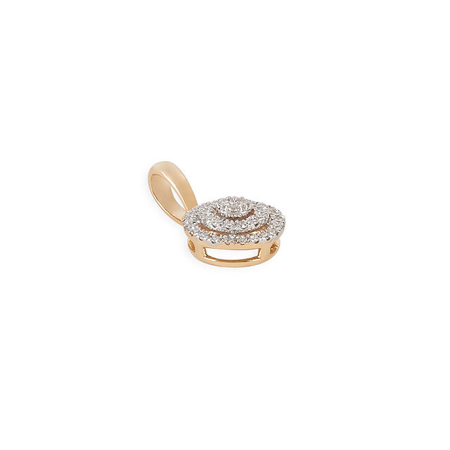 Tanishq 18KT Diamond Pendant and Earrings Set for Women 5