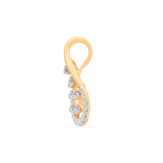 Tanishq 18KT Diamond Pendant for Women 3