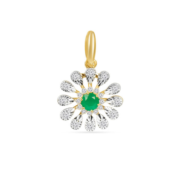 Tanishq 18KT Diamond Pendant for Women 