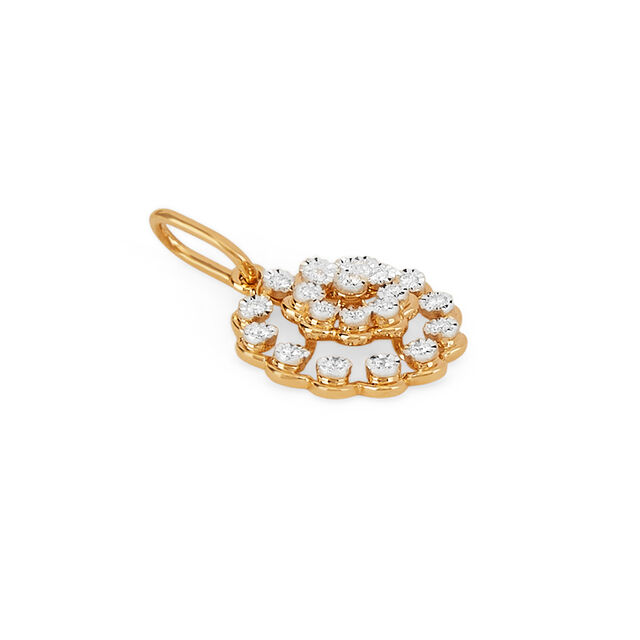 Tanishq 18KT Diamond Pendant for Women 3