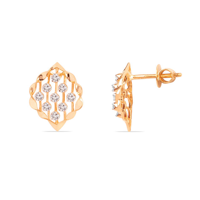 Tanishq 18KT Diamond Earrings for Women 3