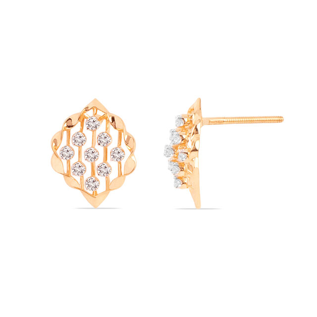 Tanishq 18KT Diamond Earrings for Women 4