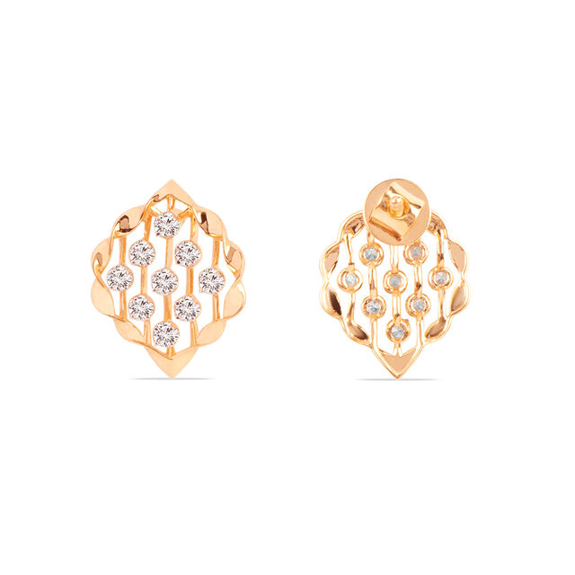 Tanishq 18KT Diamond Earrings for Women 5